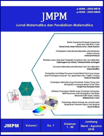 JMPM: Jurnal Matematika dan Pendidikan Matematika